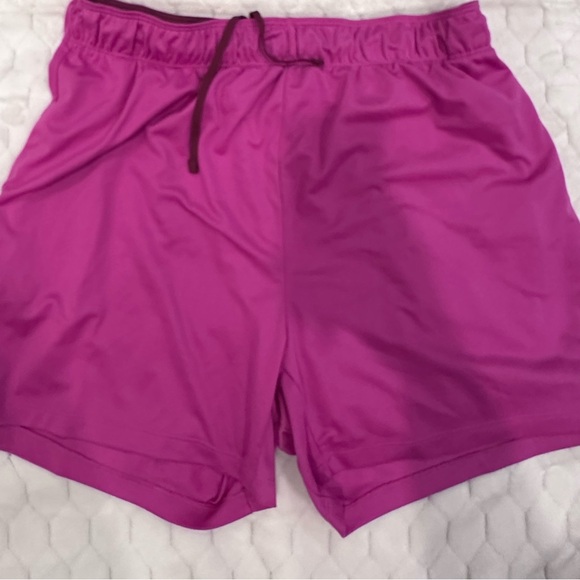 Nike Pants - Nike Women's XL Magenta Dri-fit Athletic Shorts with Drawstring